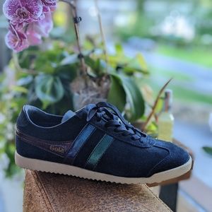 Women's Gola Blue Suede Sneakers, Size 6